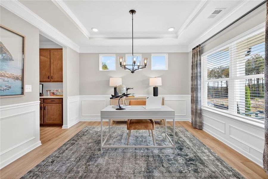 Furnished interior view inside a new home in Allen Manor, Hoschton (Image 4).