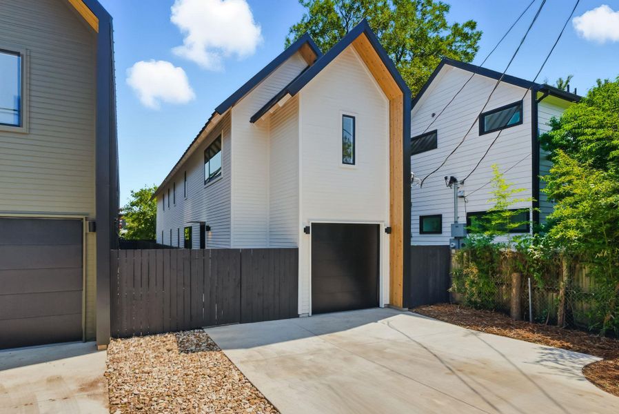 Exterior details and patio area of a home in , Austin (Image 3). Exterior details and patio area of a home in , Austin (Image 3).