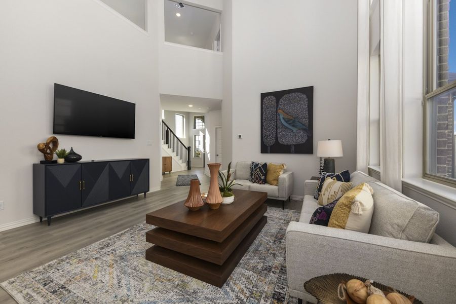 Furnished interior view inside a new home in Heartland, Heartland (Image 10). Furnished interior view inside a new home in Heartland, Heartland (Image 10).