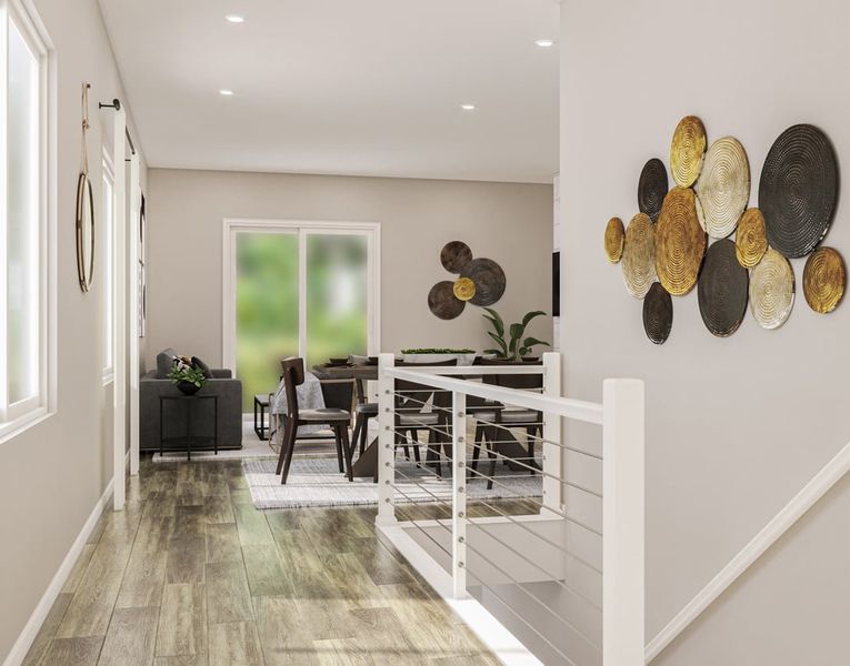 Furnished interior view inside a new home in Westside Crossing Paired Homes, Berthoud (Image 7). Furnished interior view inside a new home in Westside Crossing Paired Homes, Berthoud (Image 7).