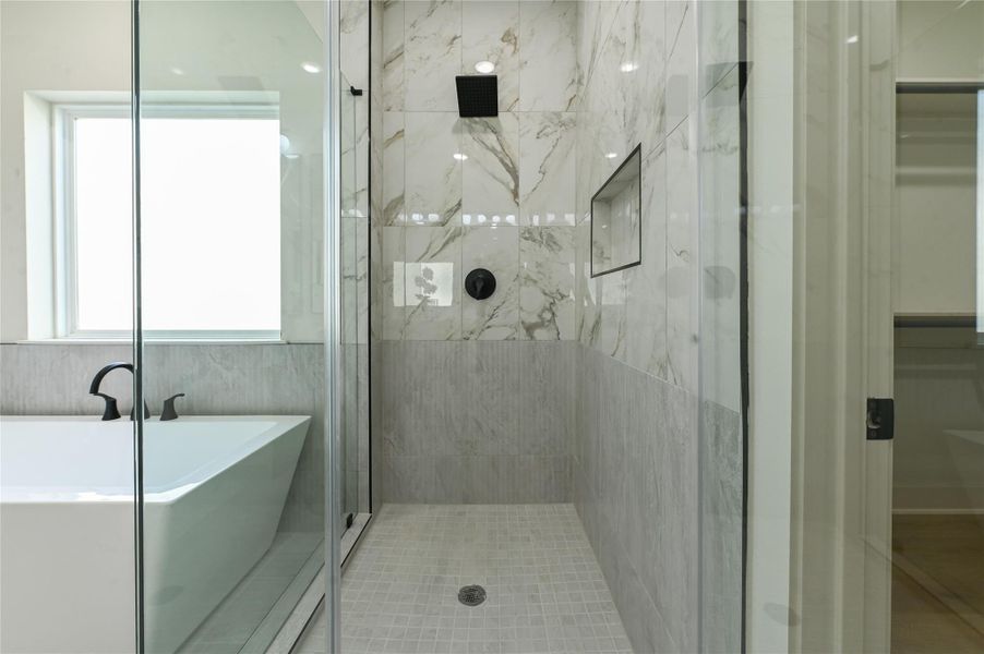 Large walk in shower Large walk in shower