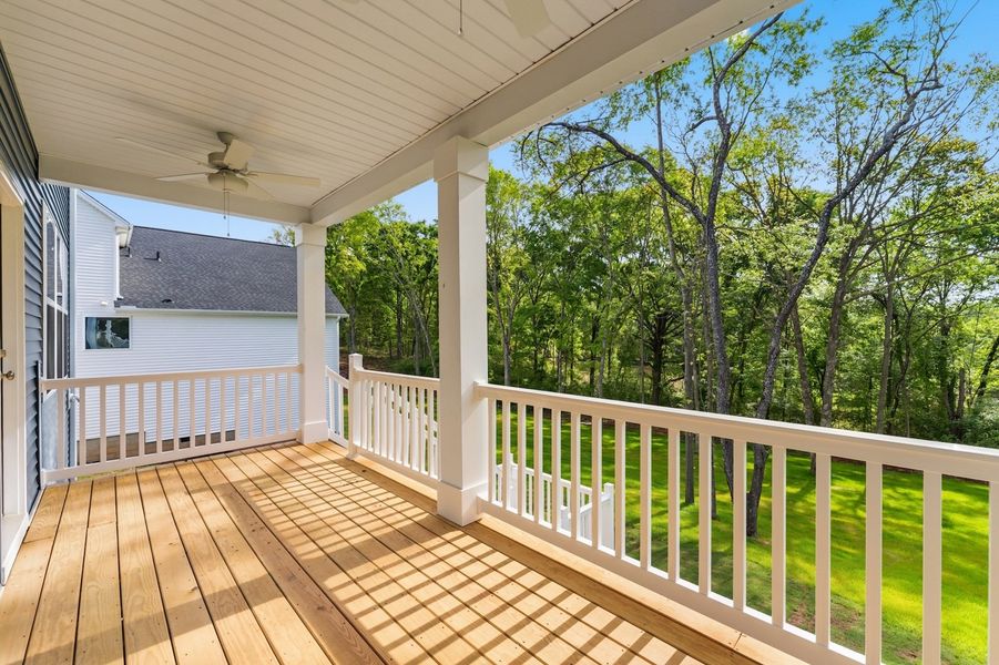 Exterior details and patio area of a home in Timberland Grove, Anderson (Image 3).