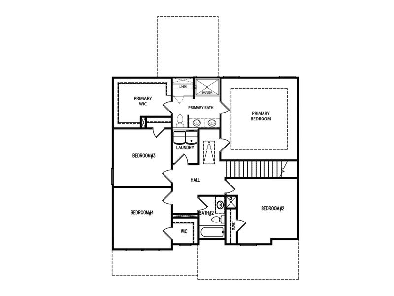 2D floor plan layout for the The Windhurst by My Home Communities in Langston Place, Perry, GA (Image 4). 2D floor plan layout for the The Windhurst by My Home Communities in Langston Place, Perry, GA (Image 4).