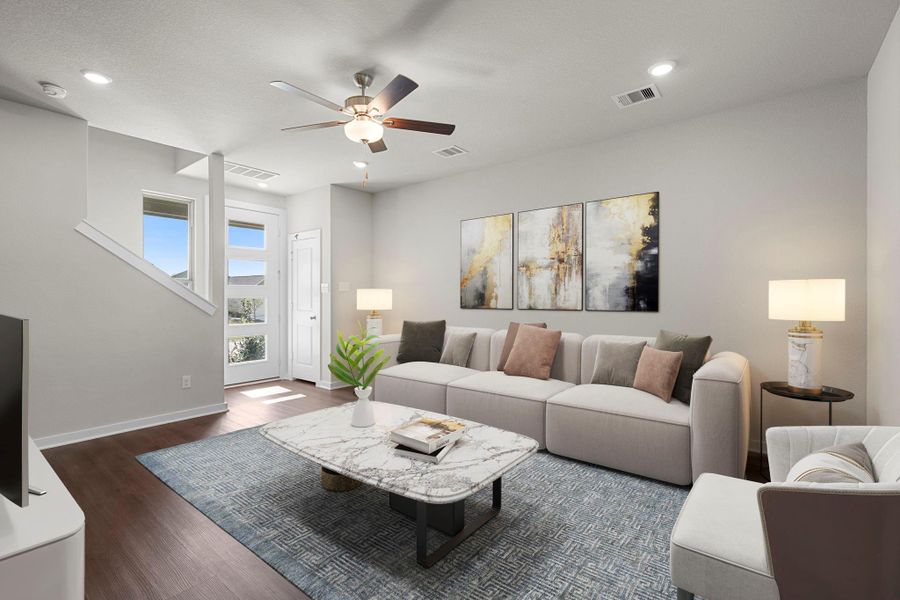 Furnished interior view inside a new home in Westridge Cove, Panorama Village (Image 7). Furnished interior view inside a new home in Westridge Cove, Panorama Village (Image 7).