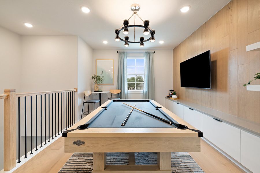 Furnished interior view inside a new home in Heritage, Dripping Springs (Image 42).