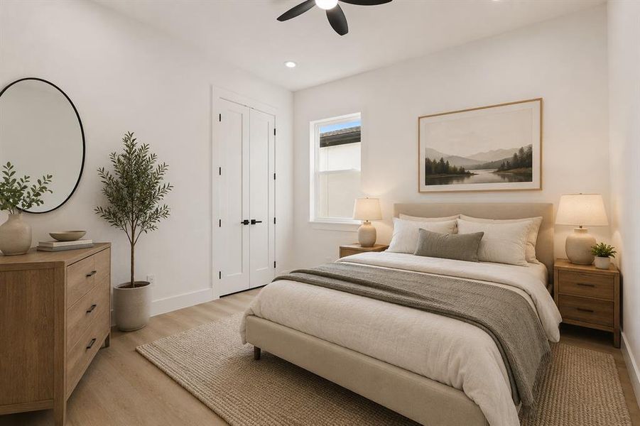 staged bedroom