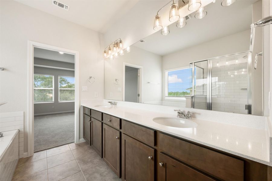 Furnished interior view inside a new home in The Cottages at La Cima, San Marcos (Image 8).