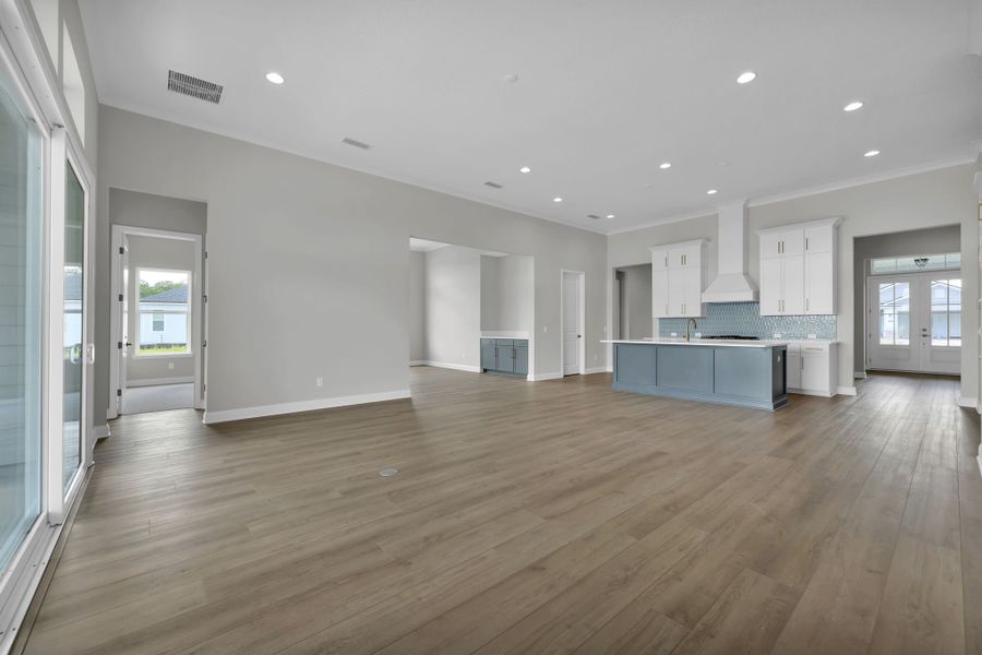 Representative unfurnished interior of a home built from the Tomoka by Riverside Homes in Hidden Creek at SilverLeaf Phase 1, St. Augustine (Image 43).