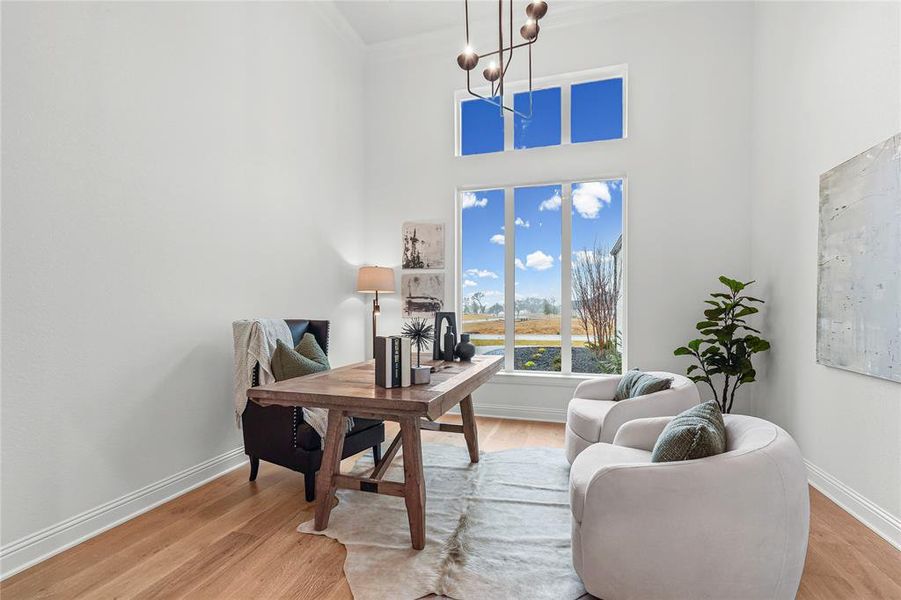 Furnished interior view inside a new home in SouthBend Estates, Granbury (Image 10).