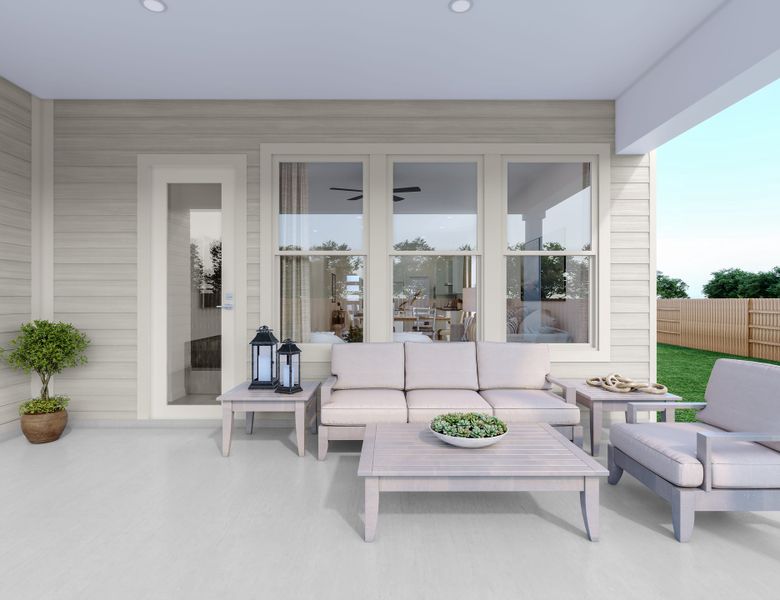 Representative exterior details of a home built from the Aspen by Tri Pointe Homes in Lariat, Liberty Hill (Image 3).