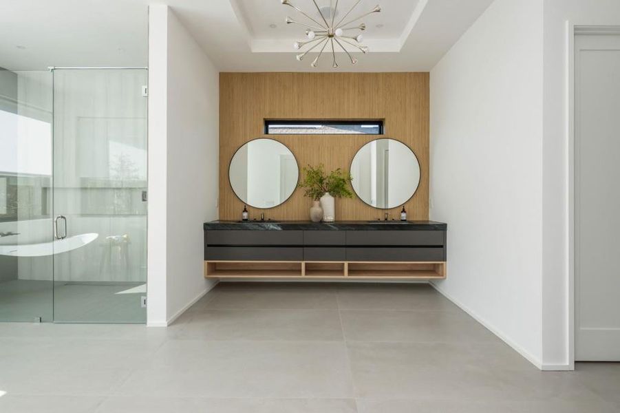 Furnished interior view inside a new home in , Atlanta (Image 23).