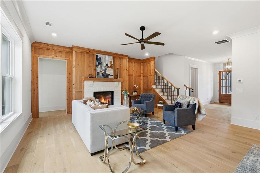 Furnished interior view inside a new home in , Cumming (Image 6). Furnished interior view inside a new home in , Cumming (Image 6).