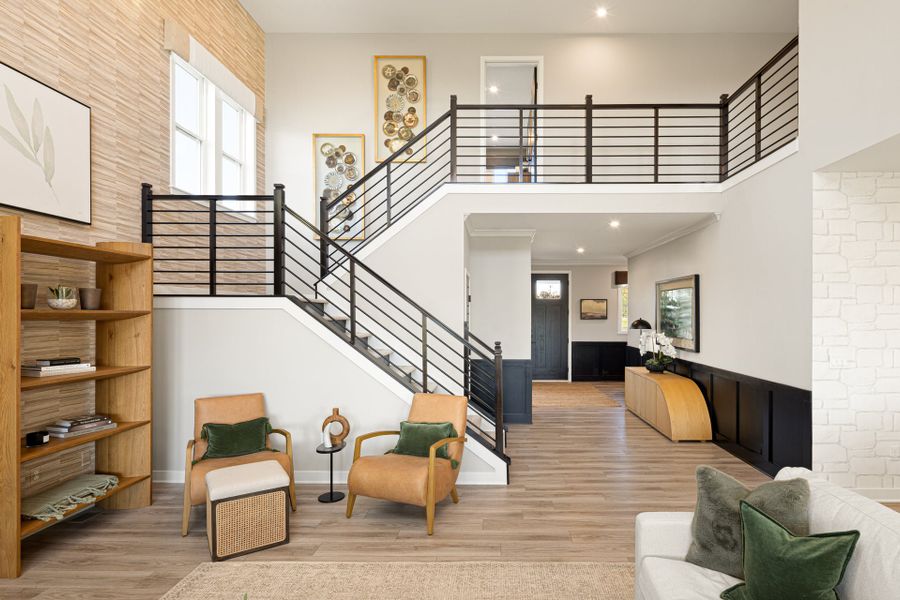 Representative furnished interior of a home built from the Pearson by Fischer Homes in Woodberry, Canton (Image 10).