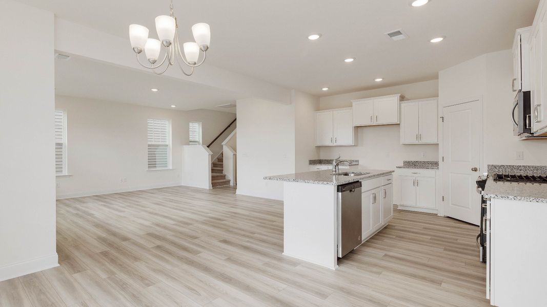 Furnished interior view inside a new home in The Grove at Neill's Pointe, Angier (Image 13).