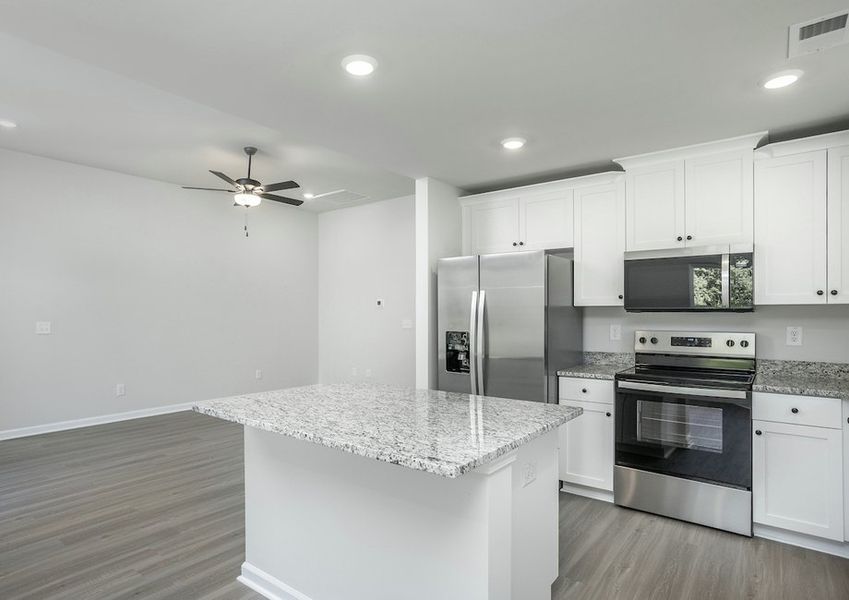 All kitchens have upgraded, stainless-steel appliances included.