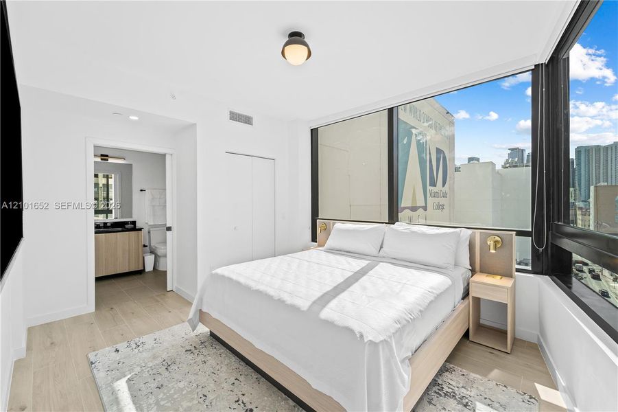 Furnished interior view inside a new home in , Miami (Image 13).