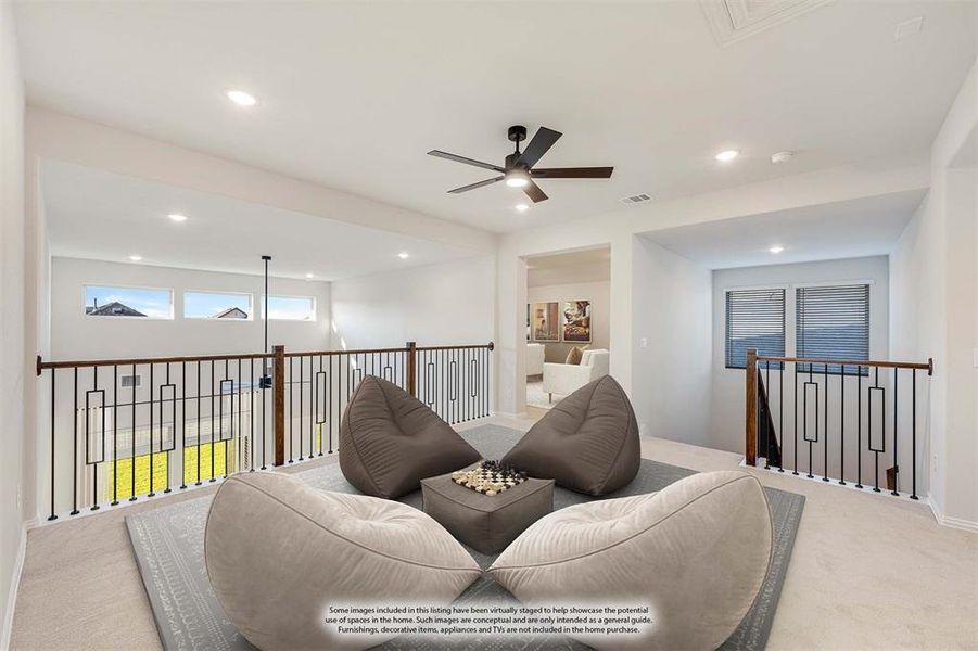 Furnished interior view inside a new home in Woodstone, Providence Village (Image 12). Furnished interior view inside a new home in Woodstone, Providence Village (Image 12).