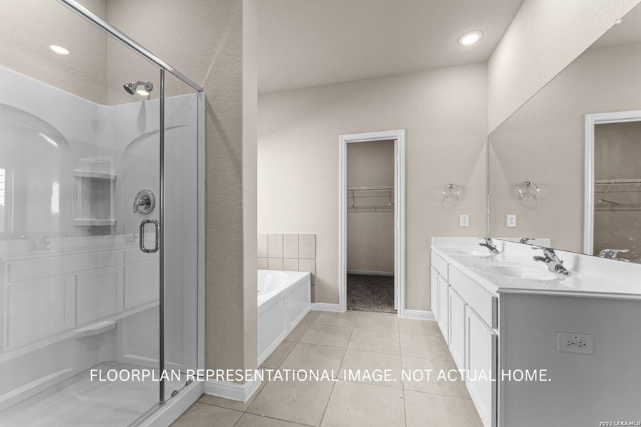 Furnished interior view inside a new home in Verano Farms, San Antonio (Image 8).