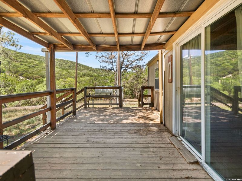 Exterior details and patio area of a home in , Bandera (Image 27).