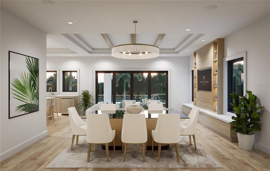 Furnished interior view inside a new home in , Sarasota (Image 6).