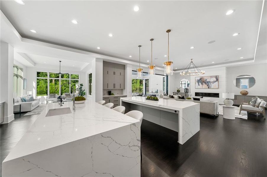 Furnished interior view inside a new home in , Sandy Springs (Image 52).