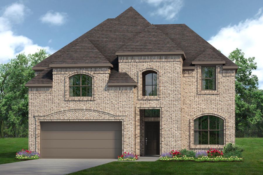 Elevation B | Concept 2844 at Hunters Ridge in Crowley, TX by Landsea Homes