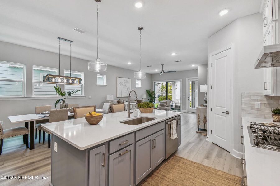 Furnished interior view inside a new home in Seabrook Village 40’ Rear Entry, Nocatee (Image 19).
