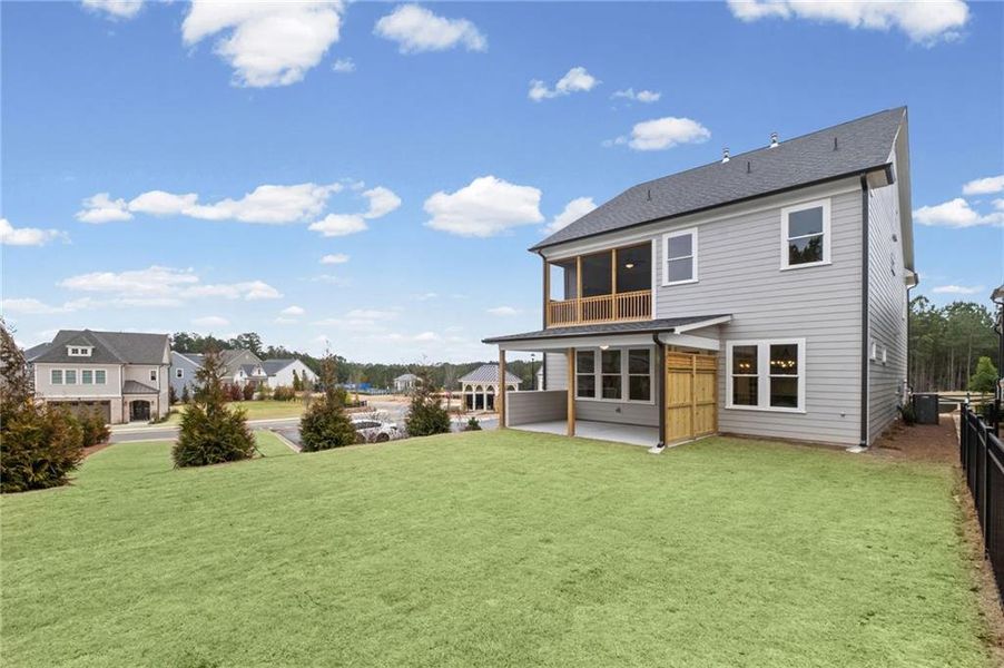 Exterior details and patio area of a home in , Canton (Image 26).