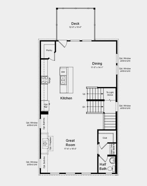 2D floor plan layout of this home in Auburn Glen, Dacula, GA (Image 3).