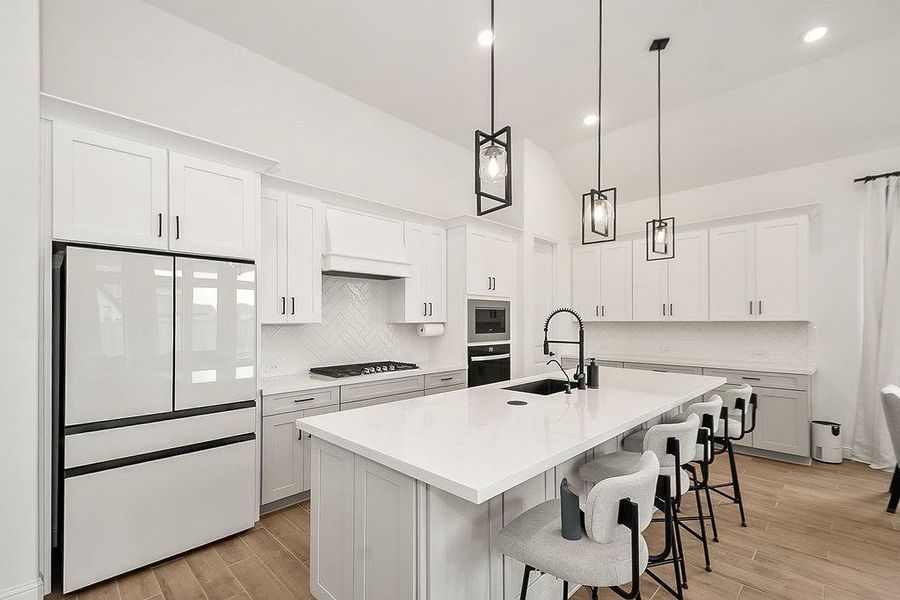 The kitchen has tons of storage and counter space with a large walk-in pantry The kitchen has tons of storage and counter space with a large walk-in pantry