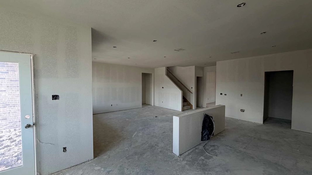 Open Kitchen-Living Room Construction Progress