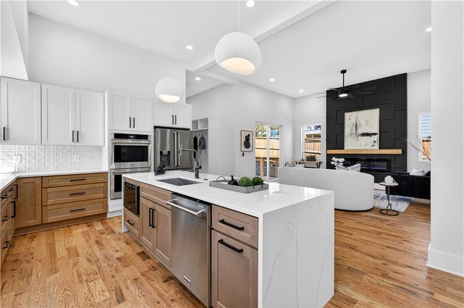 Furnished interior view inside a new home in , Atlanta (Image 39).
