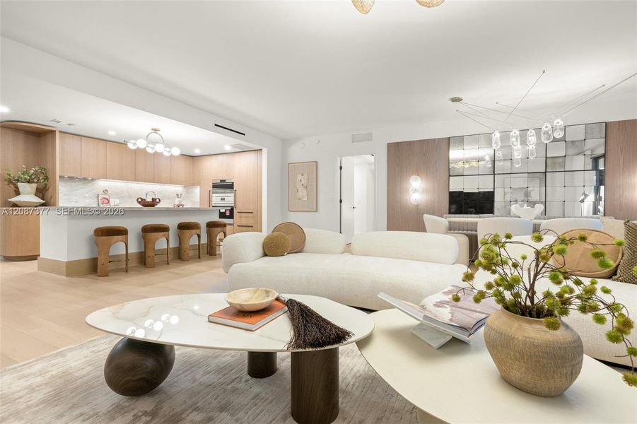 Furnished interior view inside a new home in , Bay Harbor Islands (Image 27).