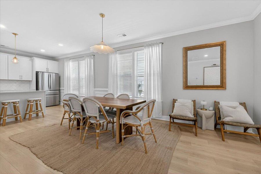 Furnished interior view inside a new home in Oak Bluff, Charleston (Image 10).