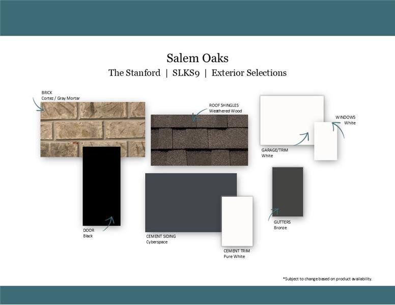 Sample of building materials used in homes in Salem Oaks, Murfreesboro (Image 49).