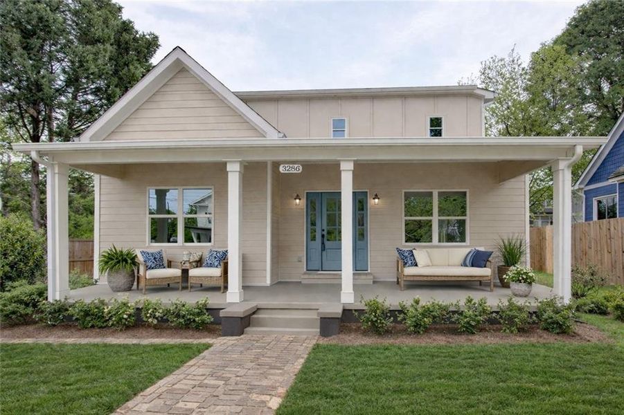 Exterior details and patio area of a home in , East Point (Image 22).