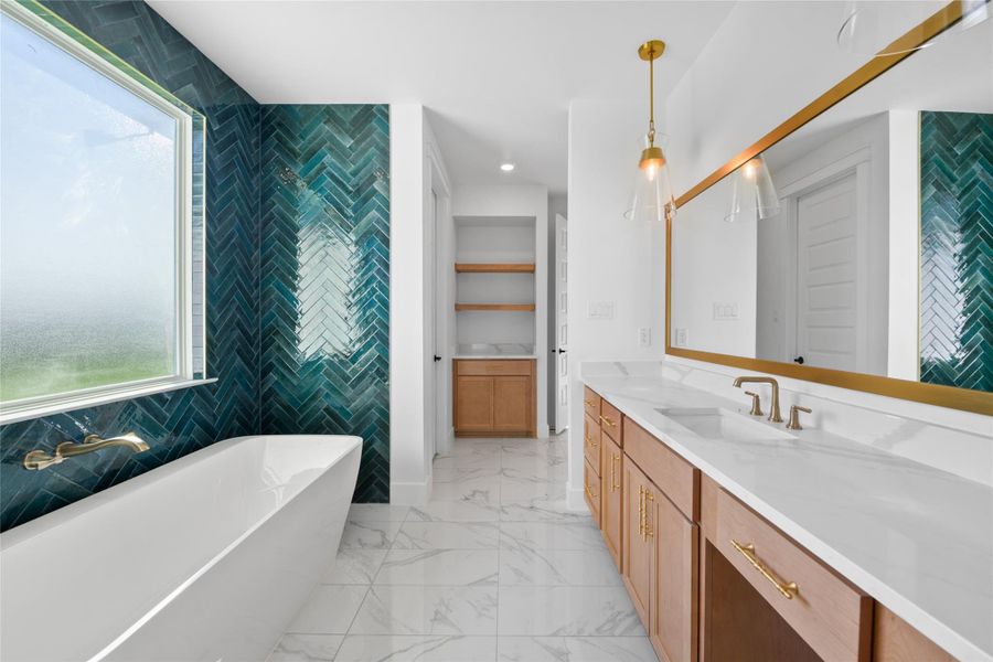 Furnished interior view inside a new home in King Oaks, Salado (Image 12). Furnished interior view inside a new home in King Oaks, Salado (Image 12).