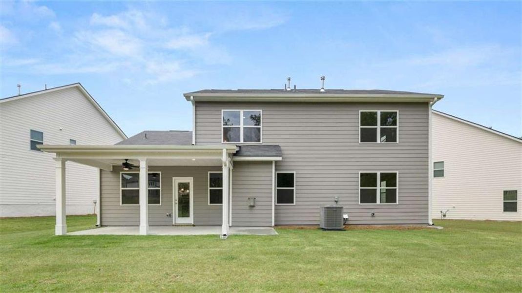 Exterior details and patio area of a home in Water Oak Estates, Lawrenceville (Image 26). Exterior details and patio area of a home in Water Oak Estates, Lawrenceville (Image 26).