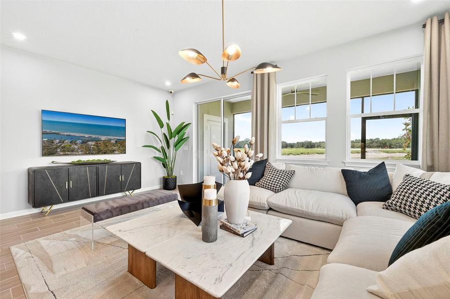 Furnished interior view inside a new home in Crosswind Ranch, Parrish (Image 21).