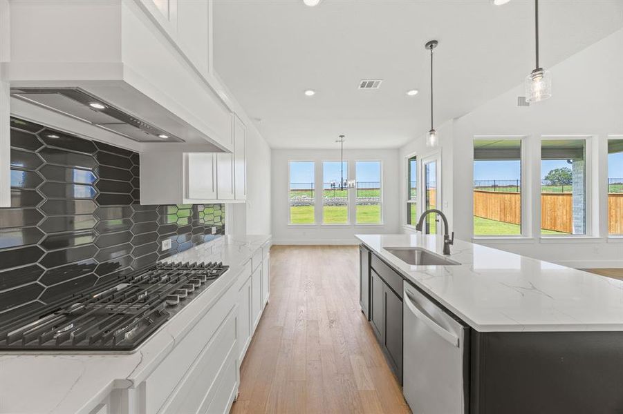 Furnished interior view inside a new home in Chatham Reserve, Providence Village (Image 14).