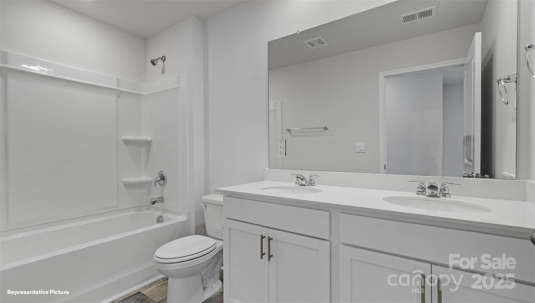 Furnished interior view inside a new home in The Hamptons at Hickory, Hickory (Image 7).