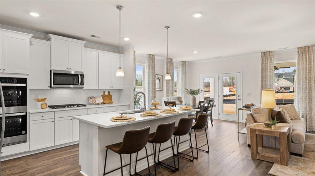 Furnished interior view inside a new home in Heritage Pointe, Senoia (Image 9).