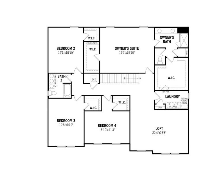 2D floor plan layout of this home in RiverTown - Forest, St. Johns, FL (Image 10). 2D floor plan layout of this home in RiverTown - Forest, St. Johns, FL (Image 10).