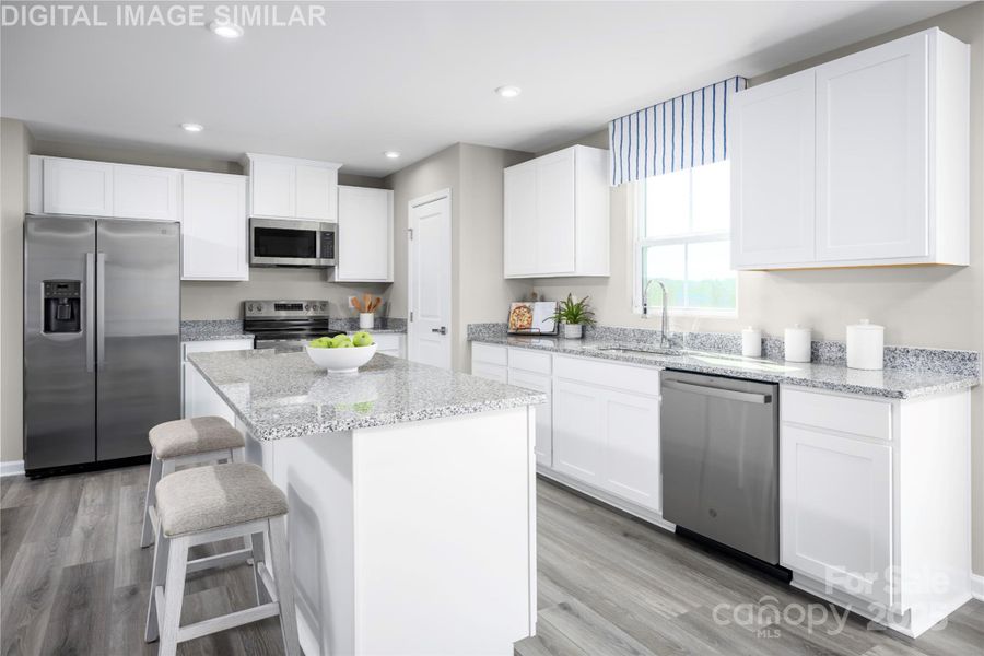 Furnished interior view inside a new home in Bozardt Farms, Charlotte (Image 6).