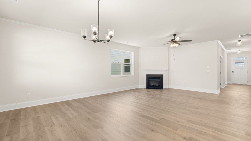 Representative unfurnished interior of a home built from the Clifton by D.R. Horton in Hamptons at Riverwood North, Dallas (Image 22).