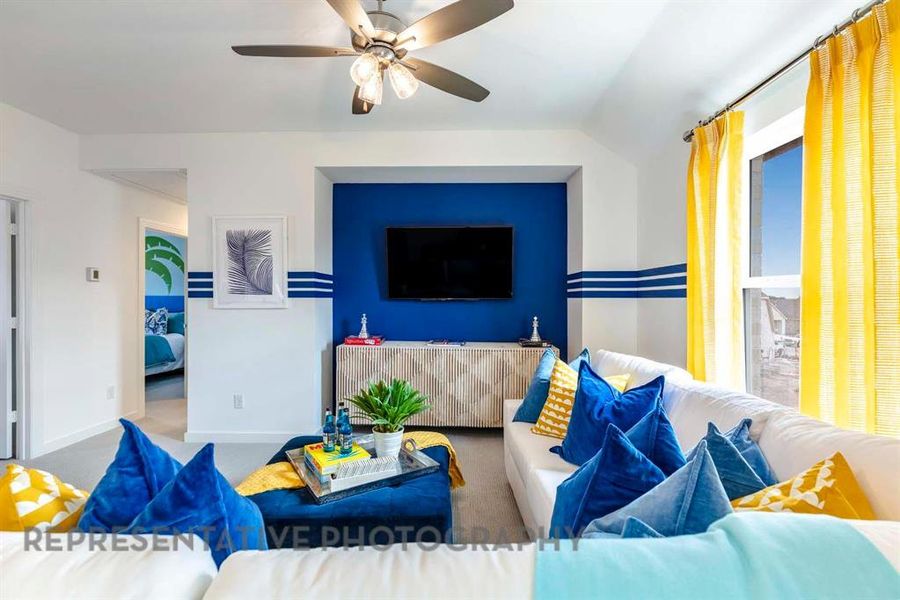 Furnished interior view inside a new home in Bel Air Village: 50ft. lots, Sherman (Image 31).