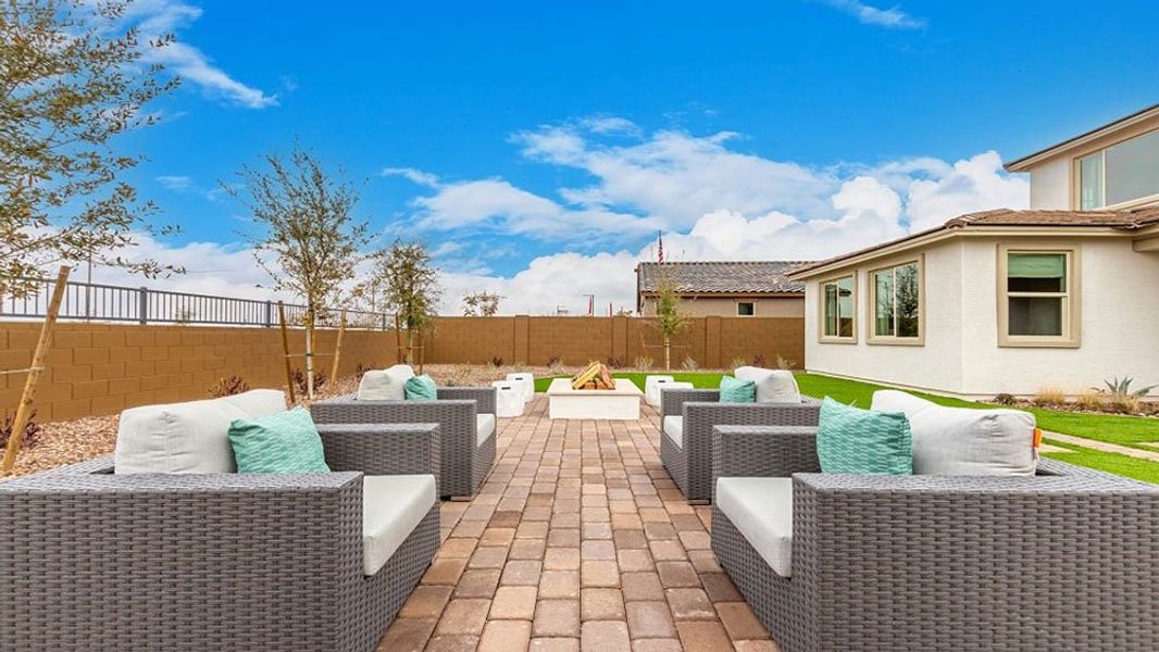 Representative exterior photo of a completed home built from the Redwood by Taylor Morrison in Paradisi Encore Collection, Surprise, AZ (Image 28).