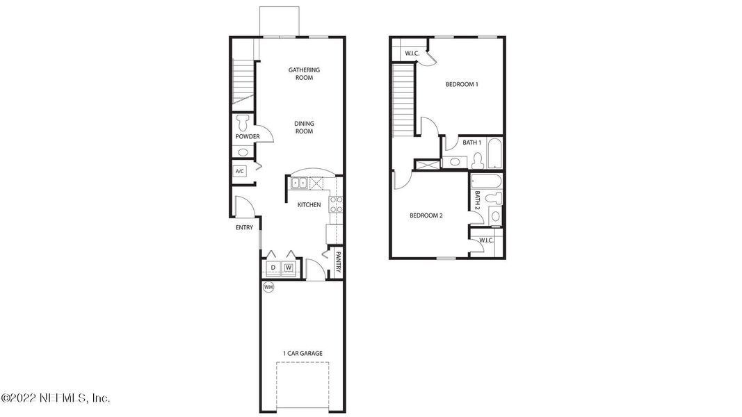 2D floor plan layout of this home in Bridgewater, St. Augustine, FL (Image 3).