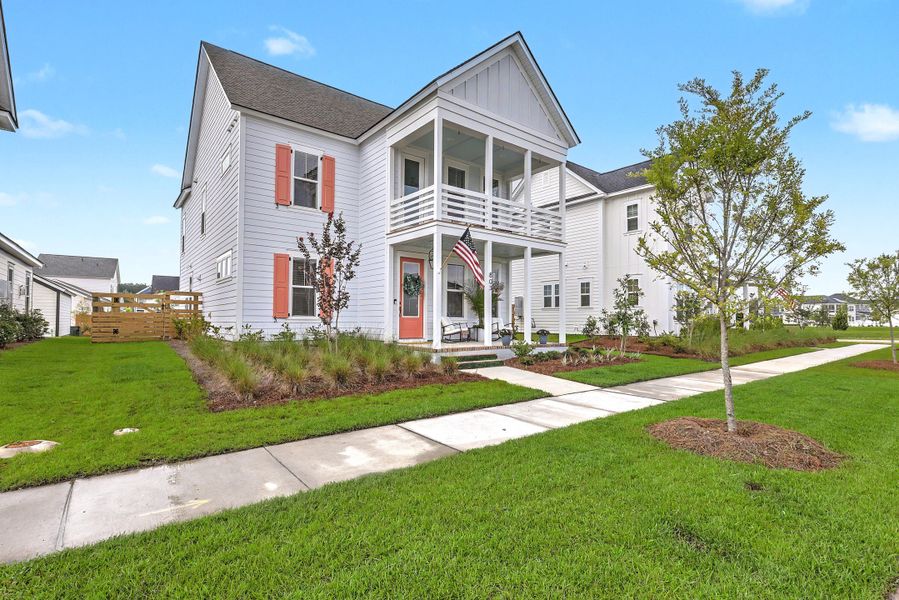 Front exterior of a new home in , Summerville, SC, highlighting curb appeal (Image 26). Front exterior of a new home in , Summerville, SC, highlighting curb appeal (Image 26).