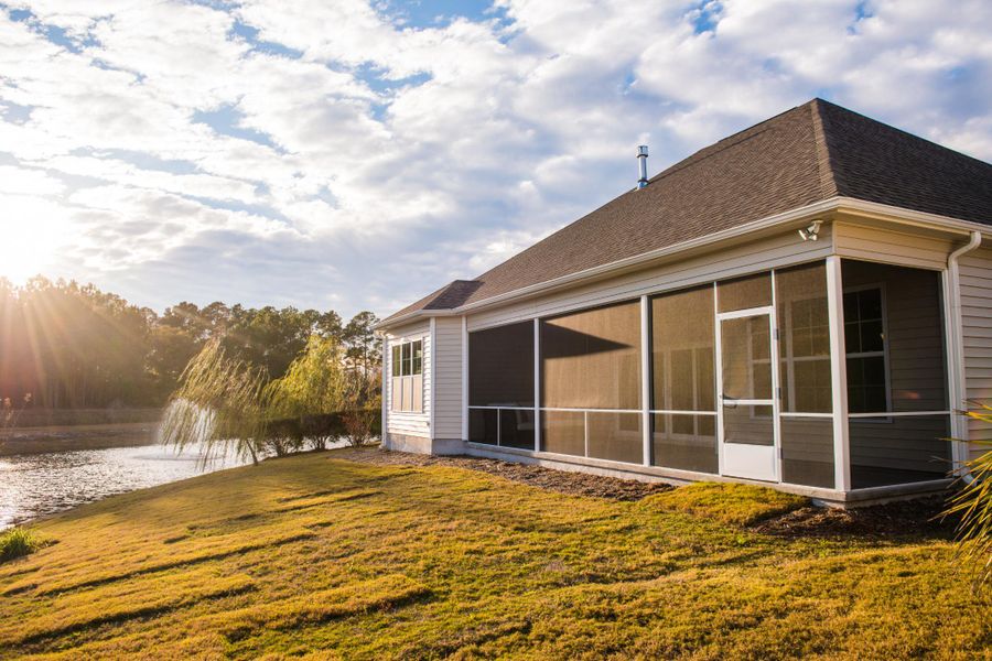 Representative exterior details of a home built from the Ansley by Bill Clark Homes in Sidbury Landing, Wilmington (Image 3).